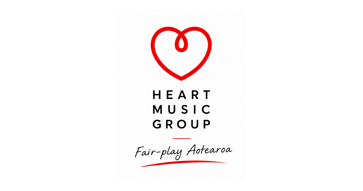 Heart Music Group and Fair Play Aotearoa branding representing Music on Hold opportunities for New Zealand artists
